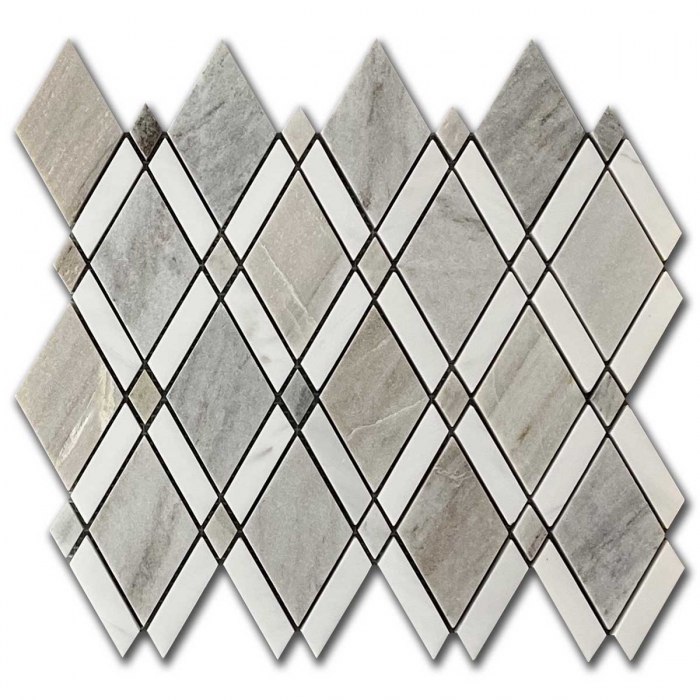 Palissandro-Dolomite 5x5 Diamond Marble Mosaic