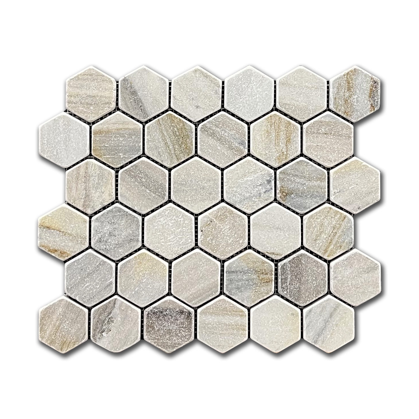 Palissandro 5x5 Tumbled Marble Mosaic