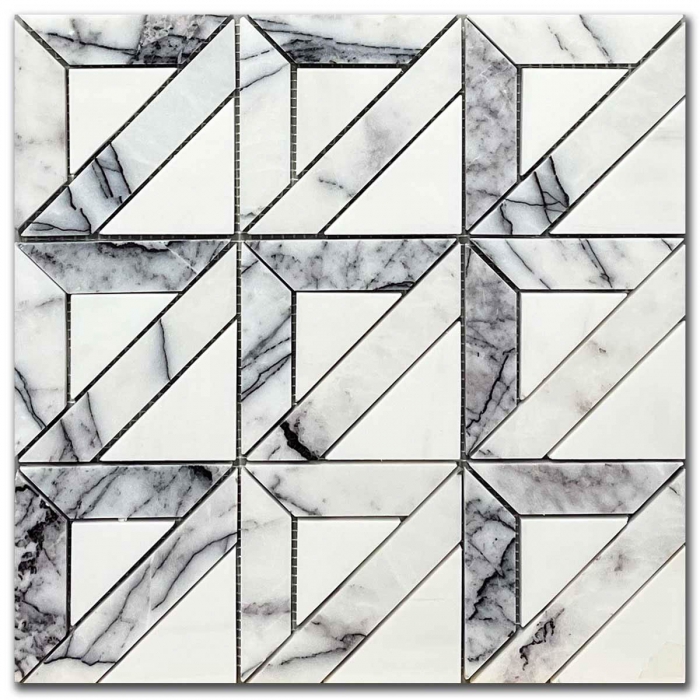 Lilac Mona Marble Mosaic